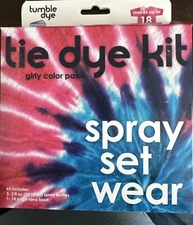 S.E.I. Tumble Dry Girly Color Pack Tie Dye Kit, Fabric Spray Dye, 3 Colors - NEW