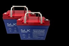 2 PK 12v 36AH SLK POWER GEL MOBILITY SCOOTER BATTERIES - UPGRADE 32AH 33AH 35AH