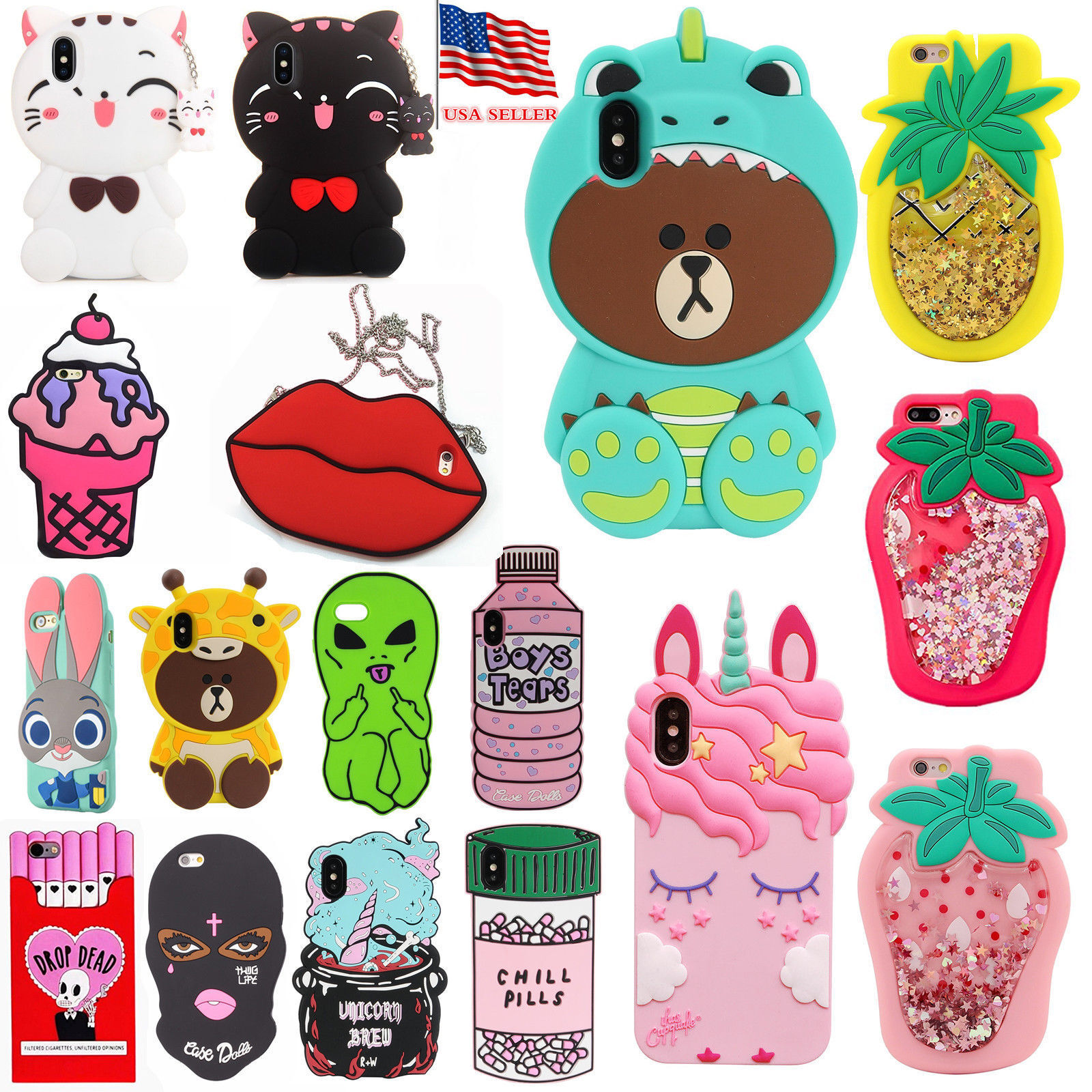 Luxury Cartoon Kawaii K-Kaws-Bear Phone Case for Redmi Note 11 10 12 Pro  Cover Redmi 12C 10C 9S 9 8 7 9A 9C Silicone Funda - AliExpress