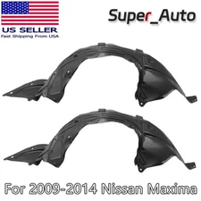 Front, Driver and Passenger Side Fender Liner For Nissan Maxima 2009-2014