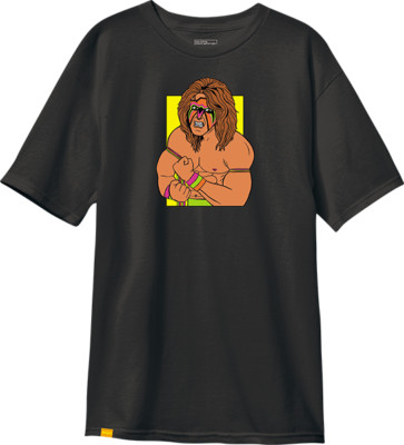 Enjoi Skateboards Weekend Warrior WWE Ultimate Warrior Black T-Shirt