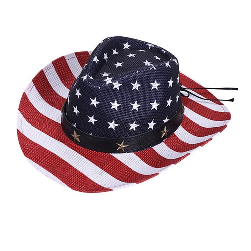 Chapeau De Cowboy Unisexe En Paille Respirant - Chapeau De Soleil Hollow Out à Large Bord - Style Vintage Western Parfait Pour L'Été