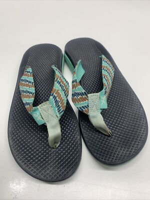 Chaco Thong Flip Flop Sandals Shoes Shoe Open Toe Striped