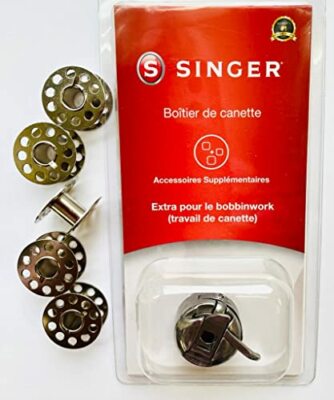 Original Singer Spulenkapsel + 5x Metall Spulen für Singer Nähmaschinen