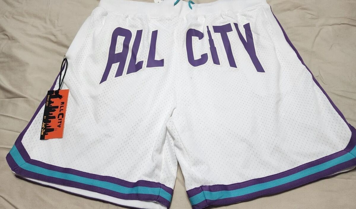 All City By Just Don Deluxe Basketball Shorts White XXL-New With Tags