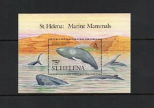S3253   St. Helena  1987  Humpback Whale   SHEET   MNH