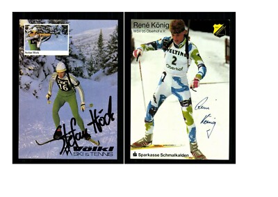 12 Cartes Autographes Biathlon - Originales Signées - K 965 - Occasion