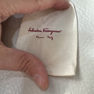 Salvatore Ferragamo Travel Belt Dust Bag Pouch Beige New | eBay
