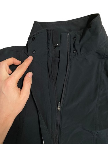 Nike Air Womens Jacket Women's Large Black Dri-Fit Activewear Lightweight Zip - Picture 3 of 10