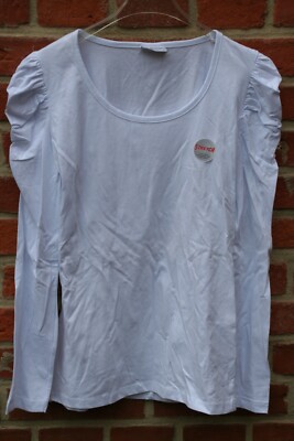 schönes weißes Langarm Shirt  in Größe 38 von okay -NEU-