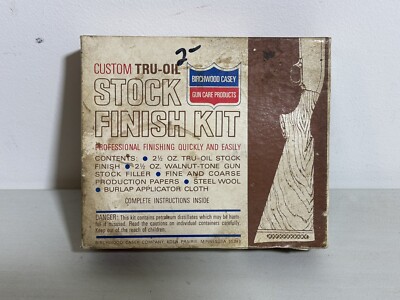 NEW Birchwood Casey Stock Finishing Kit Complete Finishing Shotgun Rifle Tru-oil