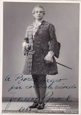 FRANCO BEVAL opera tenor signed Camuzzi photo as Des Grieux