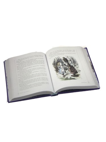 ❤️Alice’s Adventures in Wonderland & Through The Looking Glass Leather Bound NEW - Picture 2 of 3