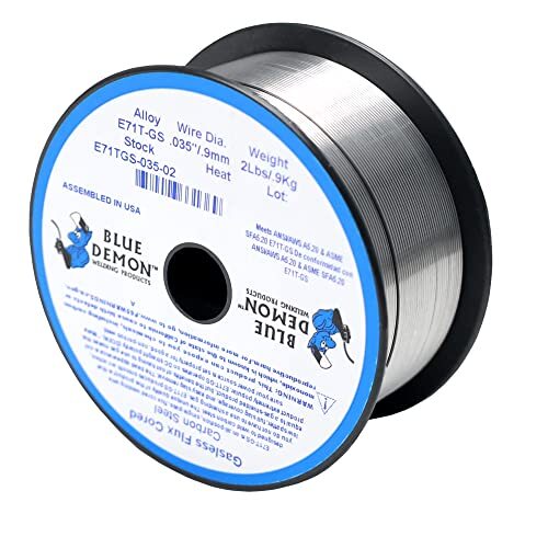 Stainless Steel Flux Core Cored Mig Welding Wire .035 Gasless Blue