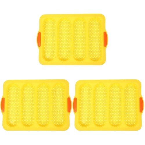 3 stücke Nützliche Brot Backtray Schlitz Stil Backform Silikon Brotherstellung