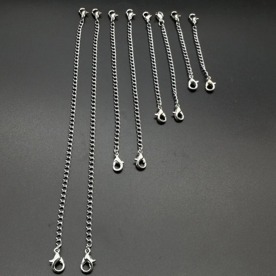 4 PIEZAS Cadenas de Serpiente con Cierre de Langosta Cadena con Cierre de Garra de Langosta Foto 3 de 4