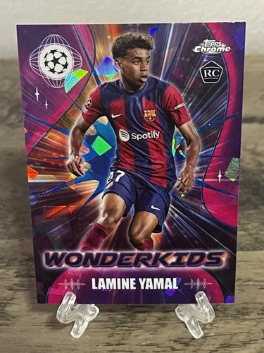 2023-24 Topps Chrome UEFA Lamine Yamal #WK-3 RC Rookie Wonderkids Sapphire