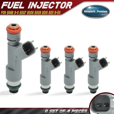 4Pcs Fuel Injector for Saab 9-3 2007 2008 2009 2010 2011 9-3X 2010-2011 L4 2.0L
