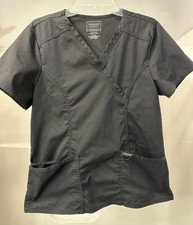 Cherokee Workwear Scrub Top Revolution Black Medium