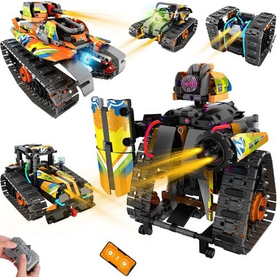 STEM Robot Building Kit with APP / Remote Control, 5 in 1 RC Robotic Car Toy ...