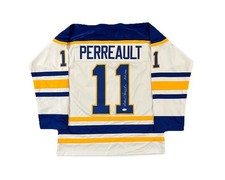 Gilbert Perreault “HOF 90” White Buffalo Sabres #11 Signed Custom XL Jersey JSA