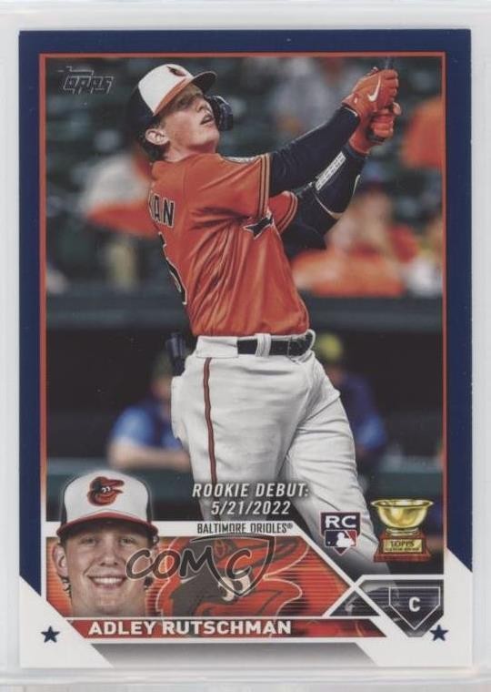 2023 Topps Update Rookie Debut Retail Royal Blue Adley Rutschman #US180 16kt