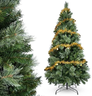 YEAUPE PRO Albero di Natale Artificiale in PVC 160cm con 800 Punte, 3 Sezioni per Montaggio