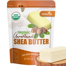 Naturise - African Shea Butter Raw Organic, Pure 16 Ounce Pack of 1 , Ivory