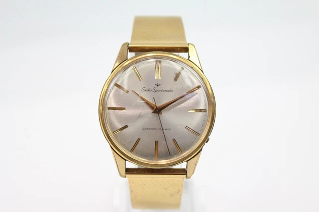 18 Vintage Seiko Sportmatic Gold Tone Watch Automatic WORKING