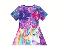 girl's unicorn sleep dress soft and cozy size 3-4y QUICK SHIP  