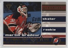 2001 Pacific Private Stock Titanium Three Star Selections Martin Brodeur #5 1og2