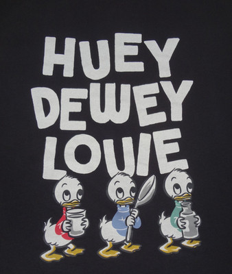 UT DISNEY DUCK TALES HUEY DEWEY LOUIE - MEDIUM BLACK T-SHIRT L142
