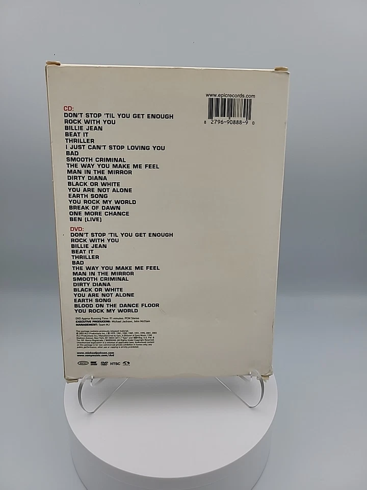 Michael Jackson Number Ones • CD & DVD 2003 Box Set • Rare OOP • New Sealed - Image 3 of 4