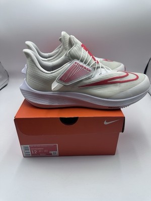 Nike Air Zoom Pegasus 39 FlyEase Low White Light Crimson DJ7381-003 Sz 12
