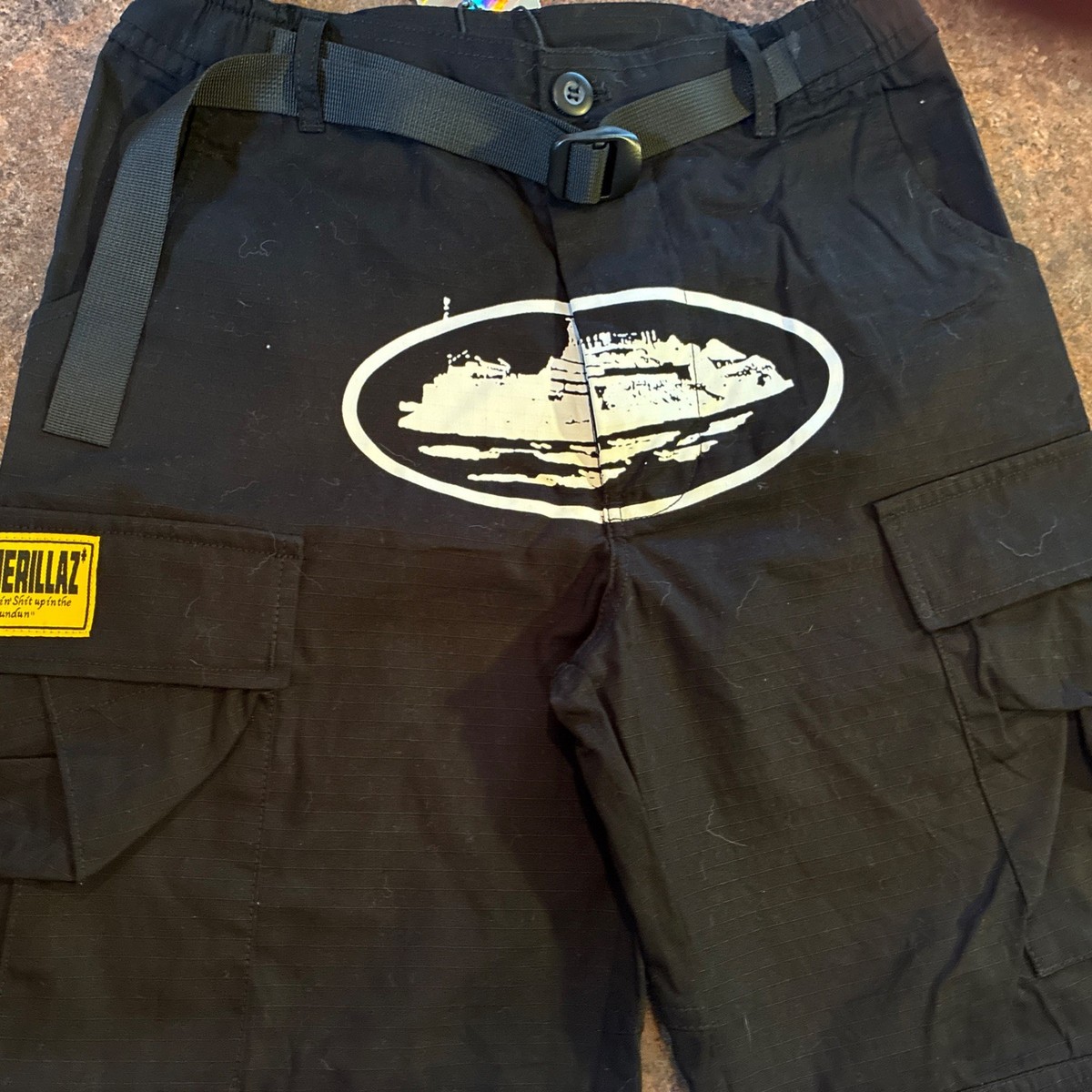 Cortez 5-Star Black Special Edition Cargo Pant w/Belt. New w/Tags