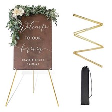 Adjustable Metal Easel Stand for Wedding Signs and Posters - 63'' Display
