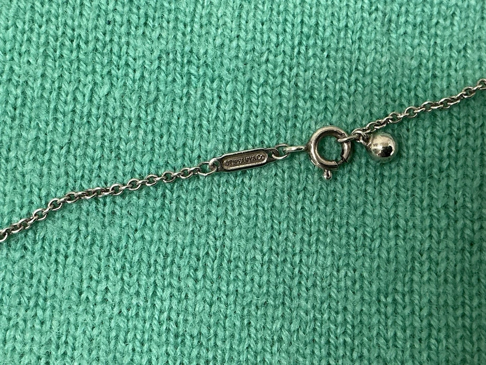 Tiffany & Co. Sterling Silver Hardwear Large 19mm Ball Pendant Necklace 32" - Image 4 of 4