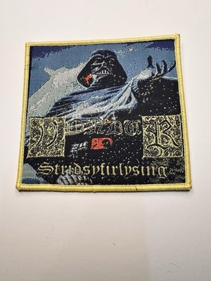 VONDUR, STRIDSYFIRLYSING, YELLOW BORDER, 4X4 INCHES, WOVEN PATCH