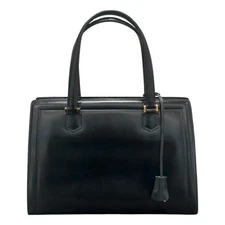 HERMES Box Calf Handbag Black