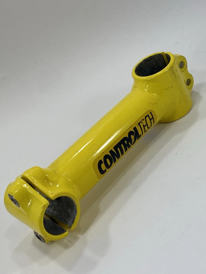 Vintage Control Tech Stem Yellow 1 1/8 in Threadless USA 135mm 25.4mm 90’s MTB - Image 4 of 4