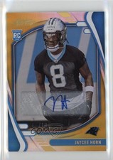 2021 Panini Absolute Rookies Spectrum Gold Signatures 5/10 Jaycee Horn Auto 1t2c