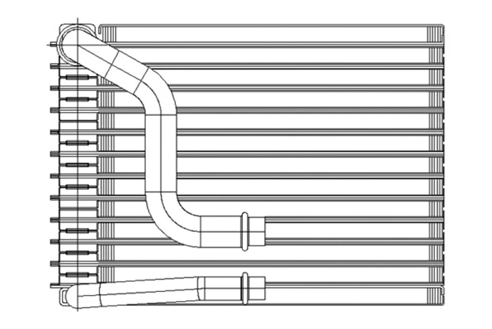 For BMW 750i 2006-2008 TYC 97226 A/C Evaporator Core Foto 2 de 2