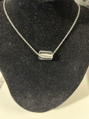 Silver Toned 30 Inches Necklace With Unique Pendant