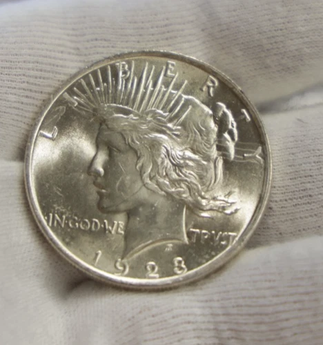 1923 US Peace Silver Dollar $1 Nice Unc