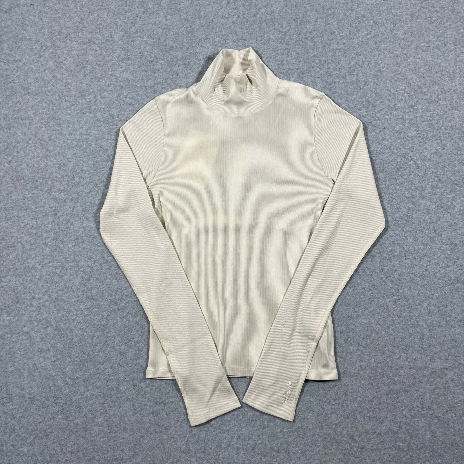 NWT Hikerkind Sz S Merino Wool Ribbed Turtleneck Top Large Base Layer Warm $118