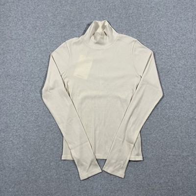 NWT Hikerkind Sz S Merino Wool Ribbed Turtleneck Top Large Base Layer Warm $118