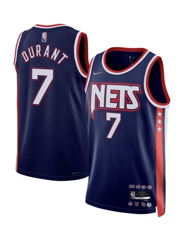 Kevin Durant Nets Nike 2021/22 City Edition Swingman Jersey Navy Men’s SZ SMALL