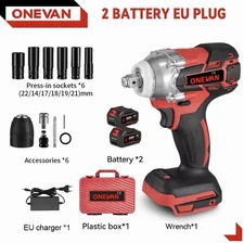 Brushless Electric Impact Wrench Cordless Car Repair Household Screwdriver Power