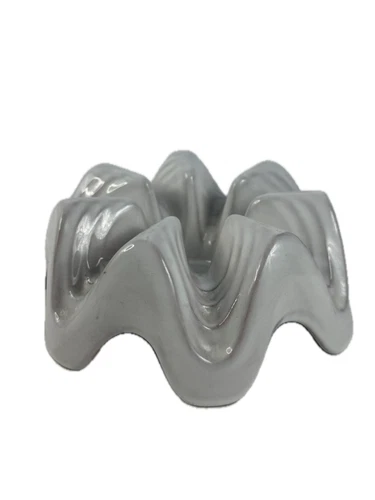 Vintage Frankoma Pottery Casserole Soup Tureen Warmer Stand Base WA1 White