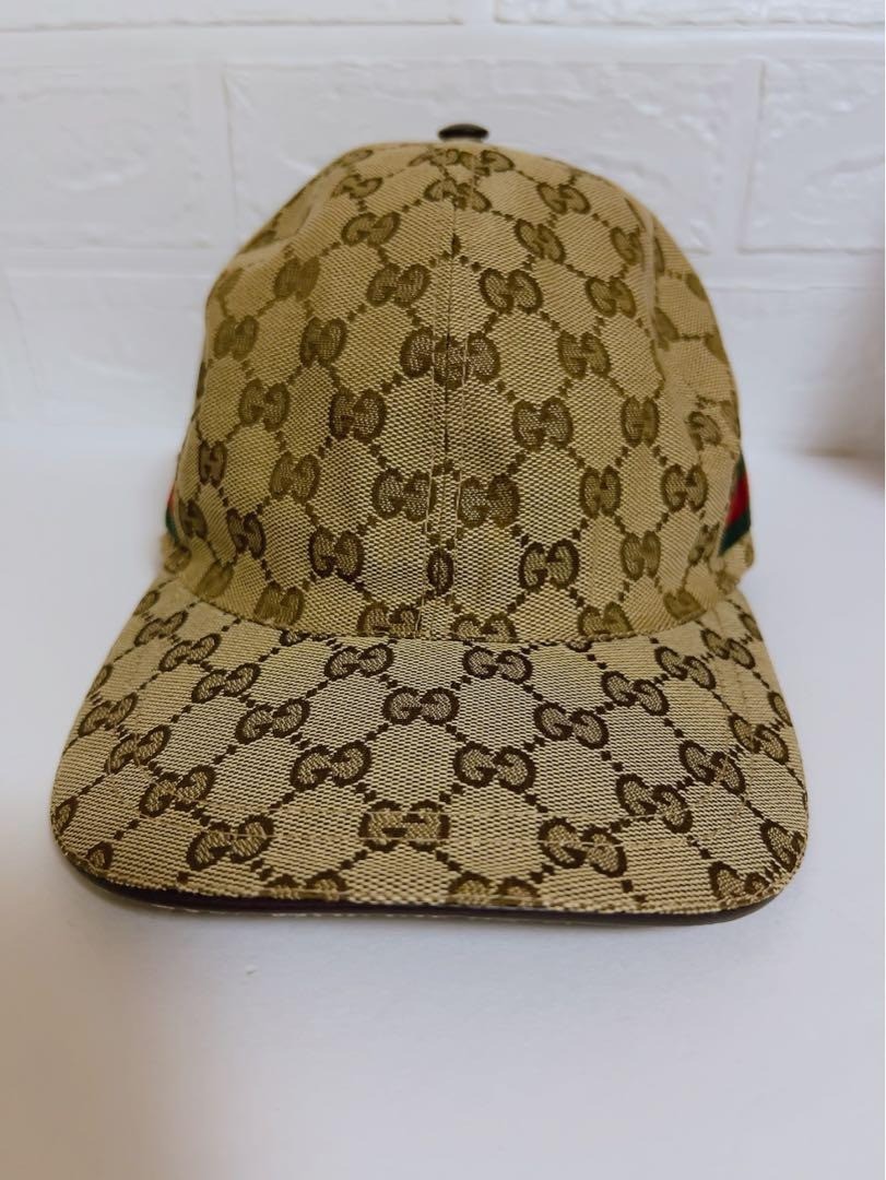 GUCCI ベージュ ロゴキャップ サイズS GUCCI Original GG Supreme Canvas Baseball Cap Beige XL